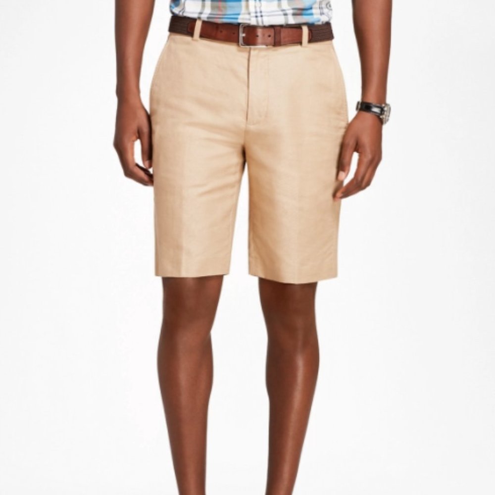 Brooks Brothers Linen & Cotton Bermuda Shorts 44"